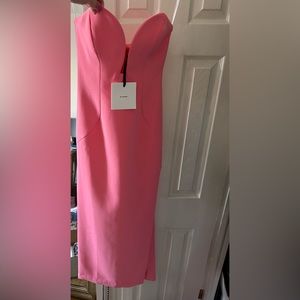 By Johnny Ginny Scoop Split Midi Dress in Melon Pink × 1
8 / Melon Pink